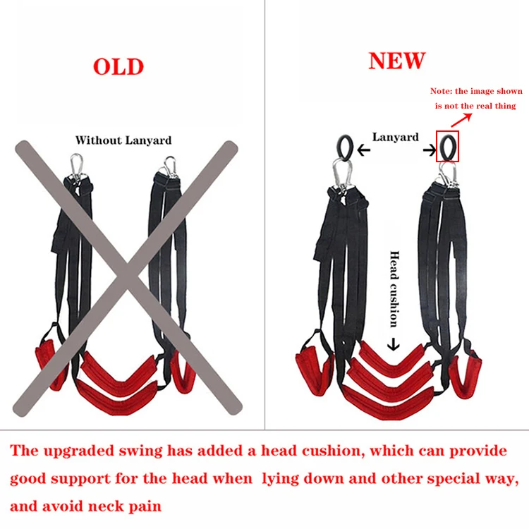 Sex Swing Soft Material Sex Furniture Fetish Bandage Love Adult Game Upgraded Hanging Door Swing Sex Erotic Toys for Couples