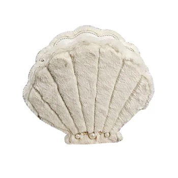 

Fashion Shell Chain Party Bag Women Clutch Bag Faux Fur Evening Clutch Bridal Tote Bag accessories