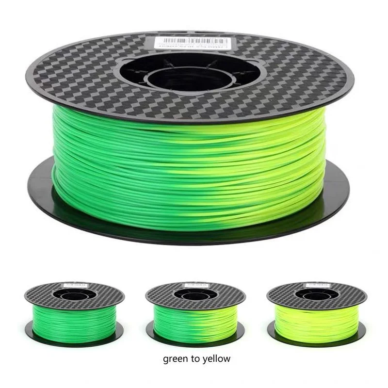 Color Changing with Temperature PLA 3D Printer Filament 1.75mm 500g/250g Gradient Thermochromic Sublimation Printing Material rainbow petg
