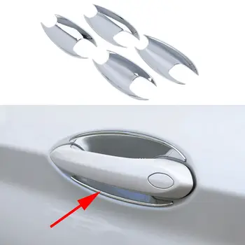 

4PCS Chrome Door Handle Cup Bowl Protector Cover Trim Parts Fit For BMW X3 G01 2018 2019 Accessories Decoration