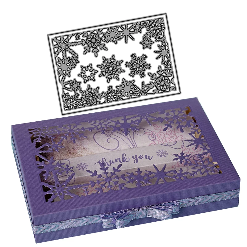 2019 New Arrival Snow Flowers 3D Gift Stitched DIY Scrapbooking Stamps Craft Embossing Die Cut Making Stencil Template | Дом и сад