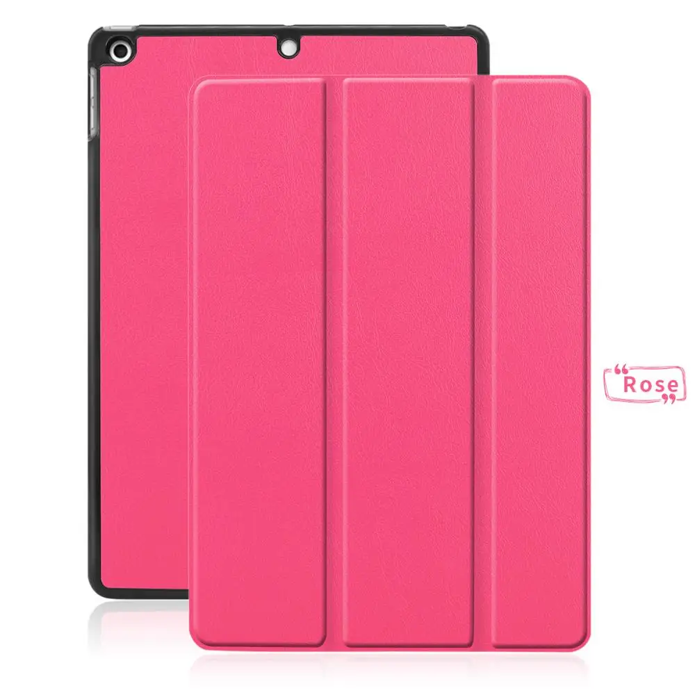 ROSE Чехол для ipad 10,2 планшет pu кожаный чехол s Smart cover Авто спящий Стенд Поддержка Функция Многофункциональный - Цвет: ROSE