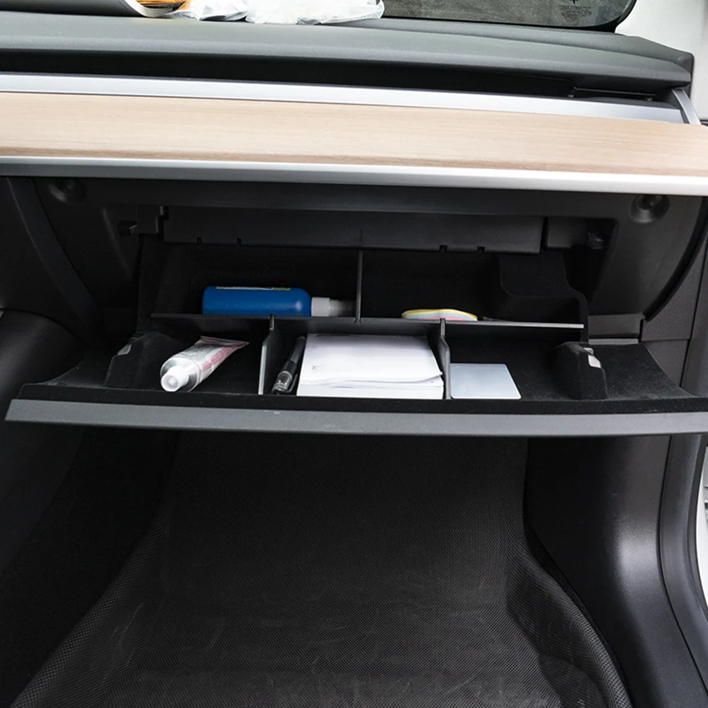 For Tesla Model 3 Internal Storage Insert Divider Center Console Organizer replacement Auto Interior Parts