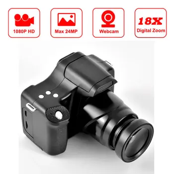 Camaras-digitales-Cámara profesional HD 4K de 30 MP, videocámara de registro de vídeo, visión nocturna, pantalla táctil, cámara con zoom digital 18x con lente de micrófono