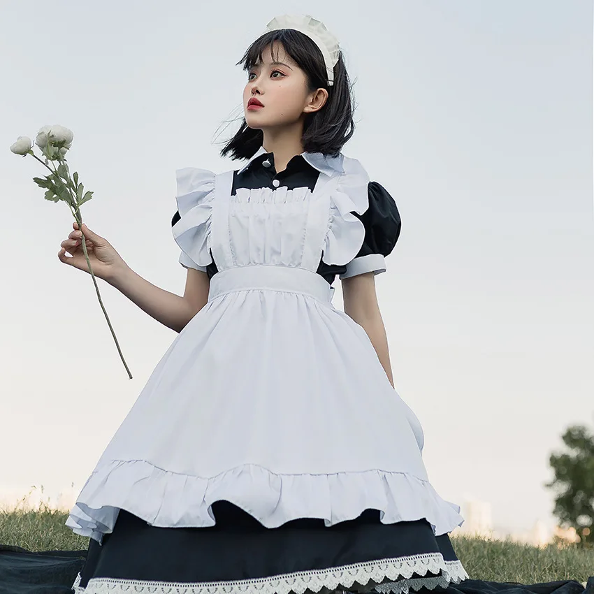 Sexy Maid Outfit Cosplay Retro Classic Black And White Maid Dress Lolita  Halloween Carnival Party Girls Cosplay Costume Suit - AliExpress 200000532