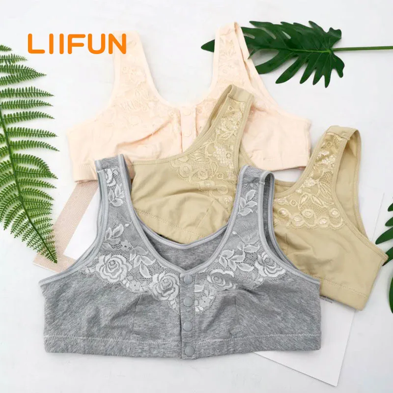 Liifun Soft Cotton Mastectomy Bra Pocket Silicone Breast Forms Backside Deep Concave for Cancer Women Artificial Boobs |