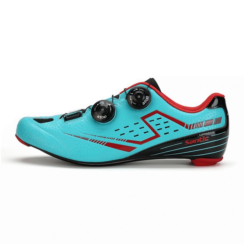 Santic/Мужская обувь для велоспорта; обувь из углеродного волокна; легкая велосипедная обувь; дышащая кольцевая обувь для мужчин; размер t 6,5-9,5