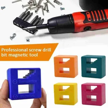 

2 In 1 Screwdriver Magnetizer Demagnetizer Hand Pick Up Tool Mini Screw Batch Fast Magnetic Magnet Device For Tweezers Degauss