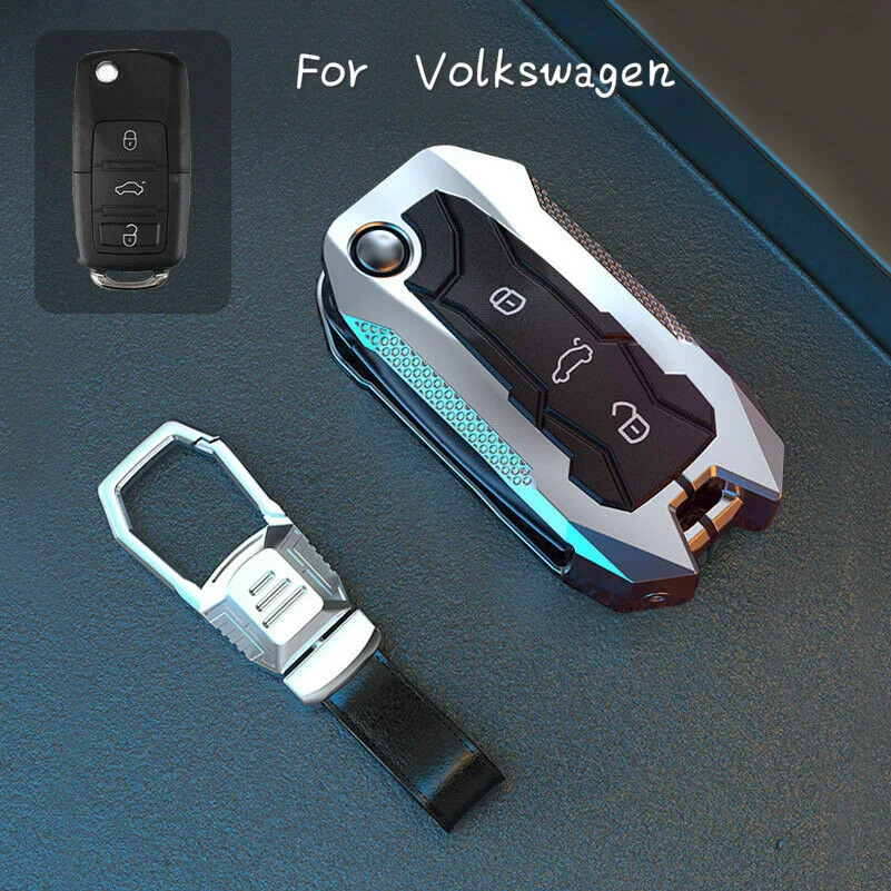 Чехол из цинкового сплава для автомобильного ключа чехол Volkswagen VW POLO Tiguan Passat B5 B6 B7