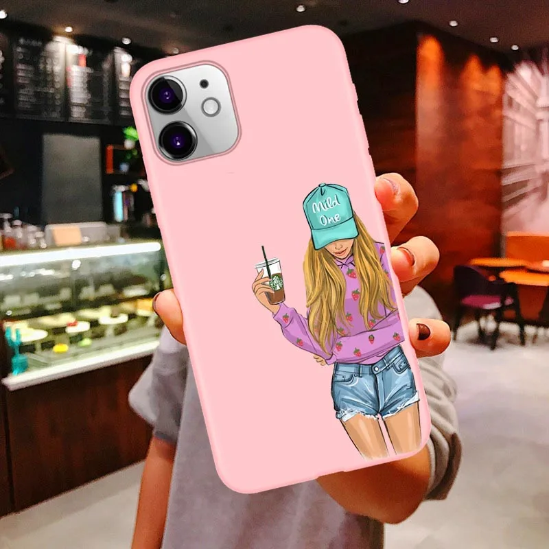 Bff лучший для друзей и пар Мягкий чехол для телефона для iphone 11 Pro Max мультяшная свинья принт розовый ТПУ чехол для iphone 7 8 Plus X XR XS Max - Цвет: Pink TPU