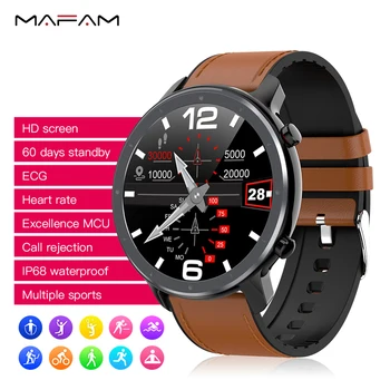 

MAFAM L11 Smart Watch ECG Heart Rate Measure Waterproof Ip68 Business Wristband Weather Forecast Superior MCU Long Battery Life