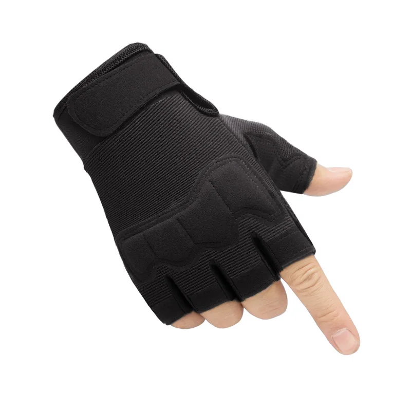 best work gloves for men Military Army Shooting Fingerless Gloves Half Finger Men Tactical Gloves Anti-Slip Outdoor Sports Bicycle Gloves Riding Gloves mens black leather gloves Gloves & Mittens
