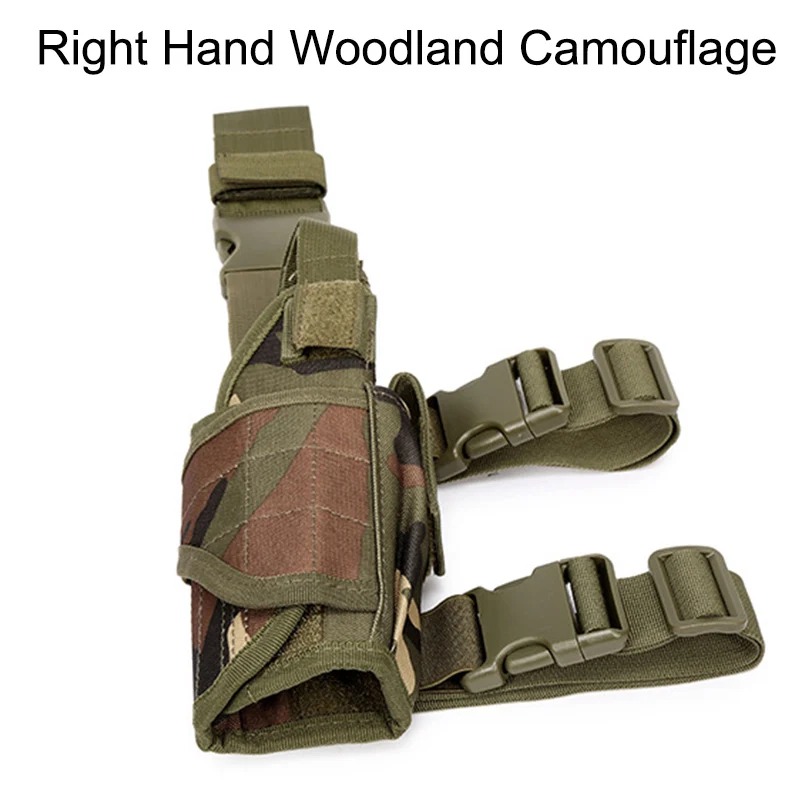 Right Hand WL Тактический нейлоновый чехол для страйкбола с левой/правой ногой для Glock 17 19 Beretta M9, универсальный чехол для пистолета, регулируемая кобура - Цвет: Right Hand WL