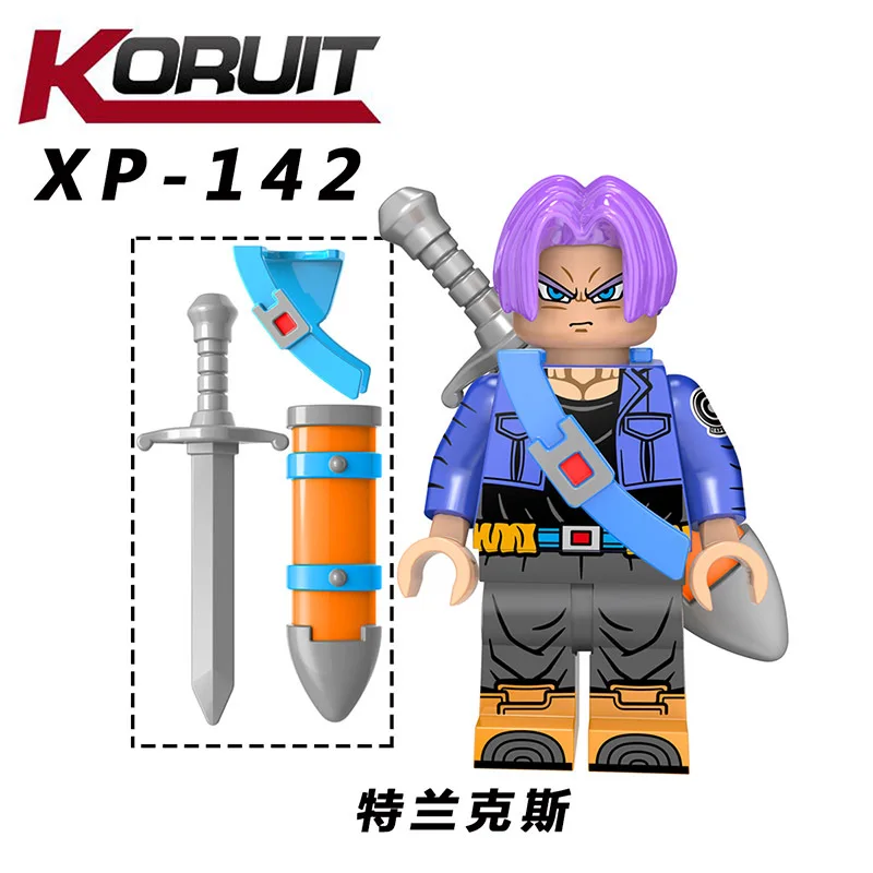 Grandtag Kt1020 Dragon Ball строительные блоки Минифигурки Sun Wukong стволы ножны сборные строительные блоки игрушка сумка