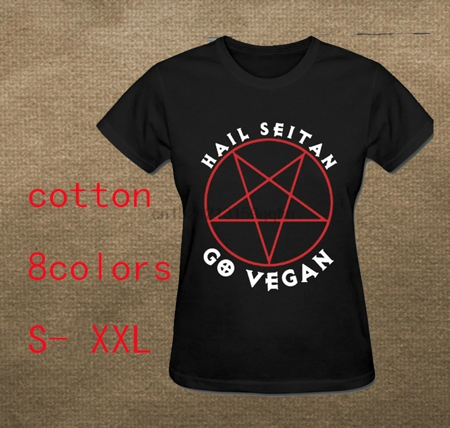 Hail Seitan Go Футболка &quotвеган&quot для женщин Harajuku Забавный товар повседневные женские