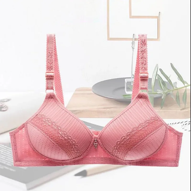 lace bra Women Wireless Push Up Bra Simple Underwear Sexy Lingerie Wire Free Bralette Thin B C Cup comfy bra