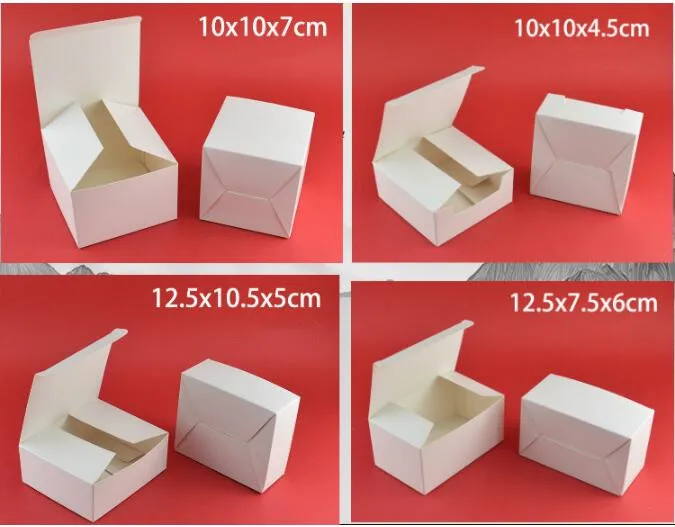 20 шт мульти размер белая картонная упаковочная коробка подарочный сувенир для вечеринок коробка маленькая коробка для упаковки косметики большая Подарочная бумажная коробка