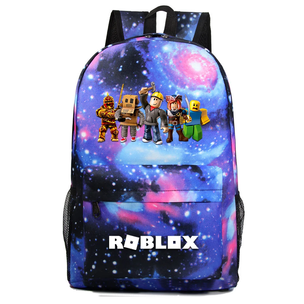 Mochila escolar con estrellas azules para niños, morral escolar de Anime para adolescentes, 2020