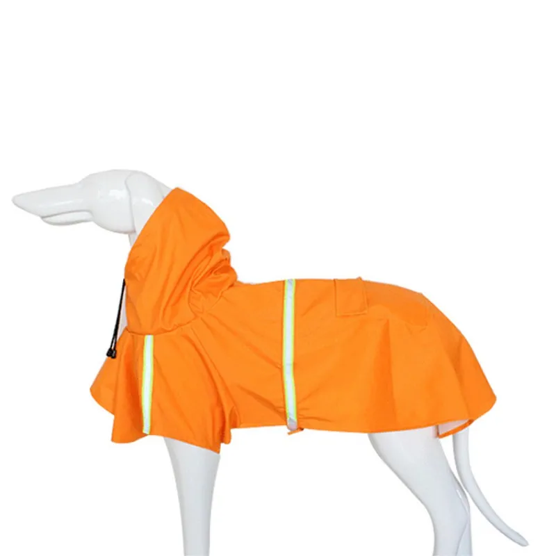 Дождевик для собак регулируемый водонепроницаемый дождевик со светоотражающими полосками пончо для питомцев толстовки - Color: O