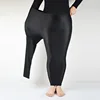 LJCUIYAO femmes taille élastique Leggings décontractés grande taille S-7XL grand Legging brillant haut Stretch Leggings pantalons jambières d'exercices ► Photo 3/6