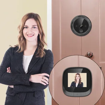 

Digital Door Viewer Peephole Door Camera Doorbell 2.4-inch LCD Screen Support 90 Degree Wide Angle IR Night Vision Digital