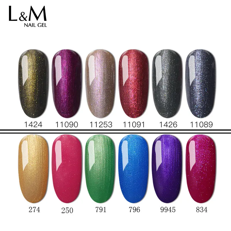 1 шт. Гель лак для ногтей IDO 12 блестящих цветов серии twilight UV/led soak off Art благородный