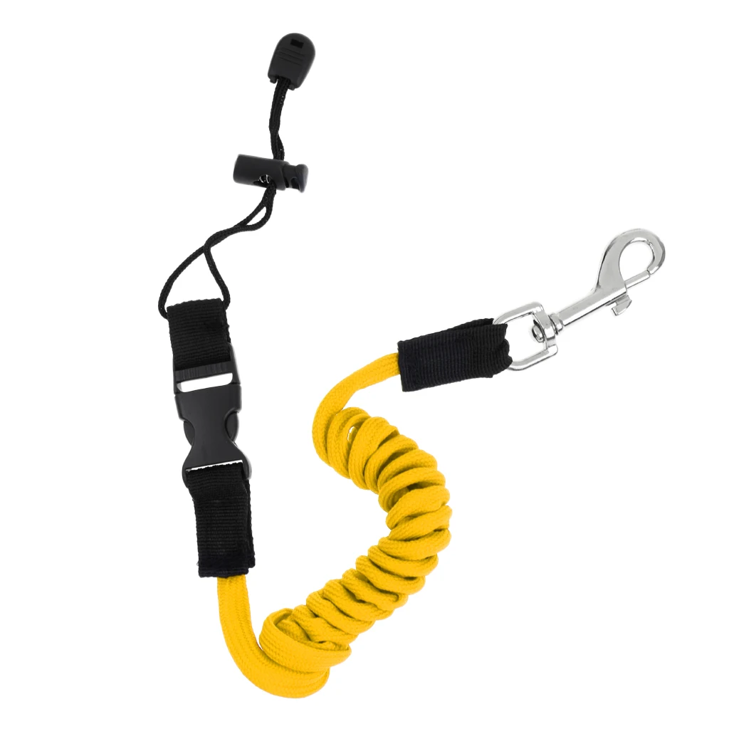 MultipleColors 140cm Elastic Coiled Cord Lanyard SUP Leash For Kayak Canoe Paddle Fishing Rod for Water Sports
