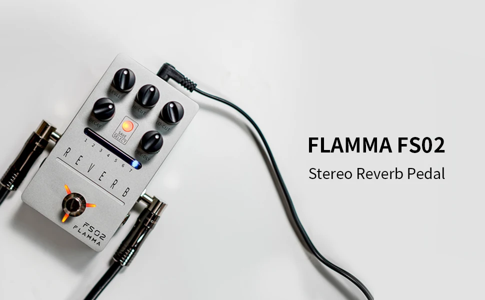Flamma fs02 pedal de reverb para guitarra,