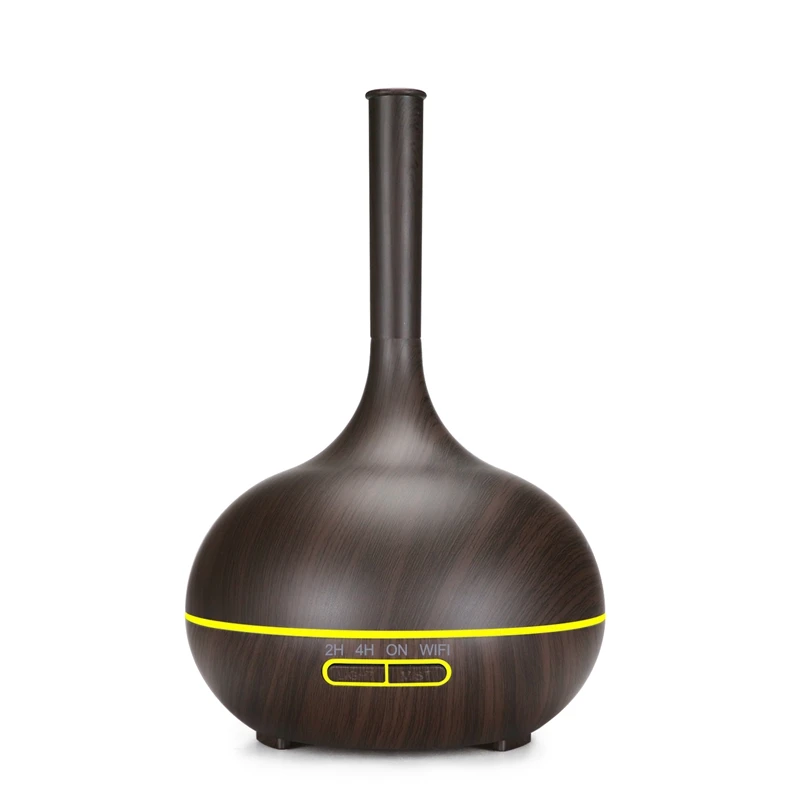 

Hot Smart WiFi Essential Oil Diffuser Air Humidifier Works with Alexa & Google Home Deep Wood EU Plug