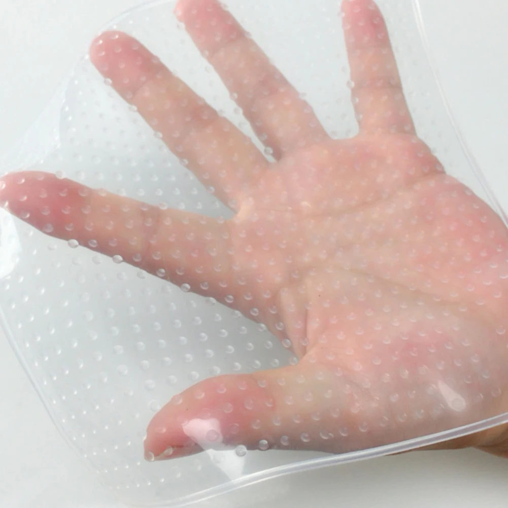 Прочная силиконовая пищевая прозрачное покрытие многоразовая печать Крышка силиконовая плёнка для хранения продуктов кухонный инструмент