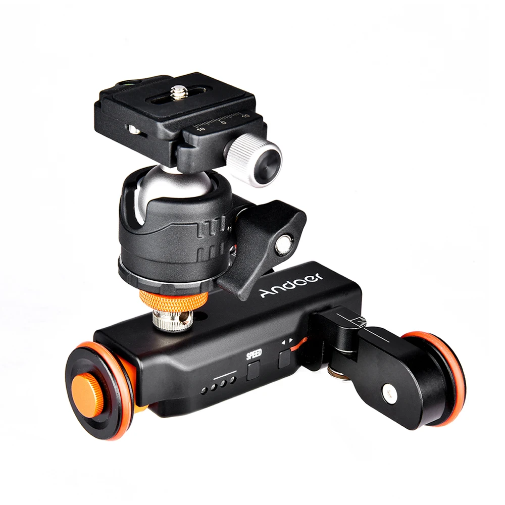 Andoer L4 PRO механизированная камера видео Долли электрический трек слайдер беспроводной пульт дистанционного управления 3 скорости регулируемый
