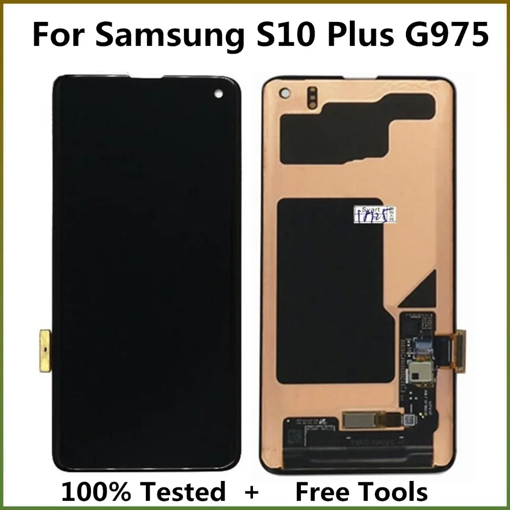 ЖК-экран для samsung Galaxy S10 Plus G975 G975F G9750 G975F/DS дисплей сенсорный экран дигитайзер для samsung S10P