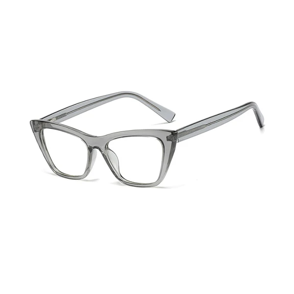 RFOLVE, модные, неоптические очки, для женщин, фирменный дизайн, кошачий глаз, оправа для очков, для девушек, Ретро стиль, оправа для очков, MI97 - Цвет оправы: Gray Frame