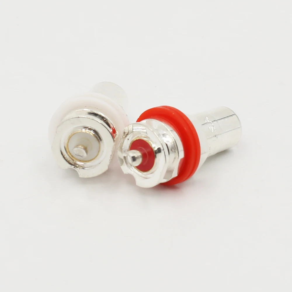Hifi 4 шт. Посеребренная RCA розетка RCA шасси Female RCA разъем