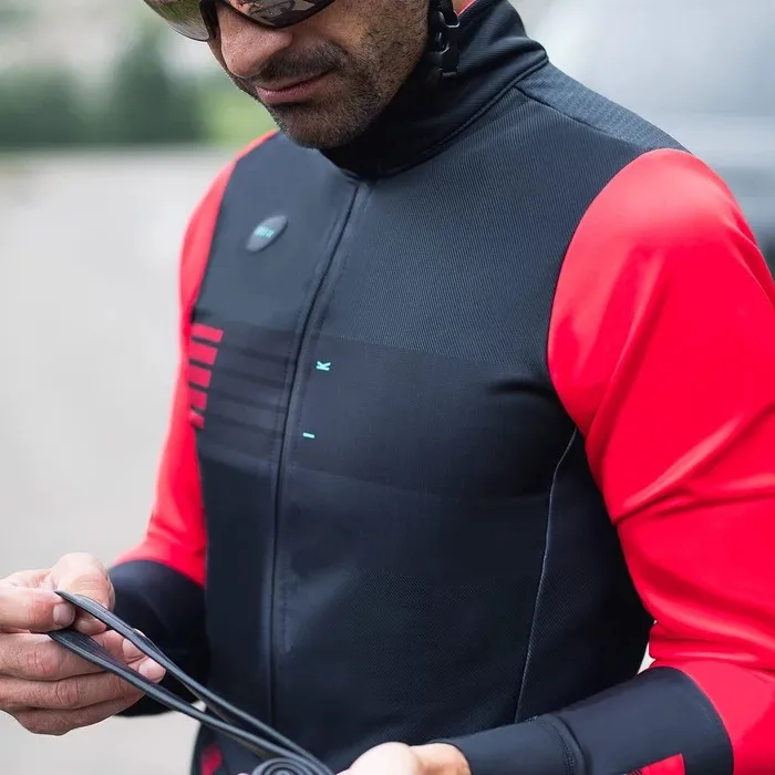 

2019 deep winter best quality windproof and waterproof thermal fleece cycling jacket road mtb 3 layer fabric for -5-10 free ship