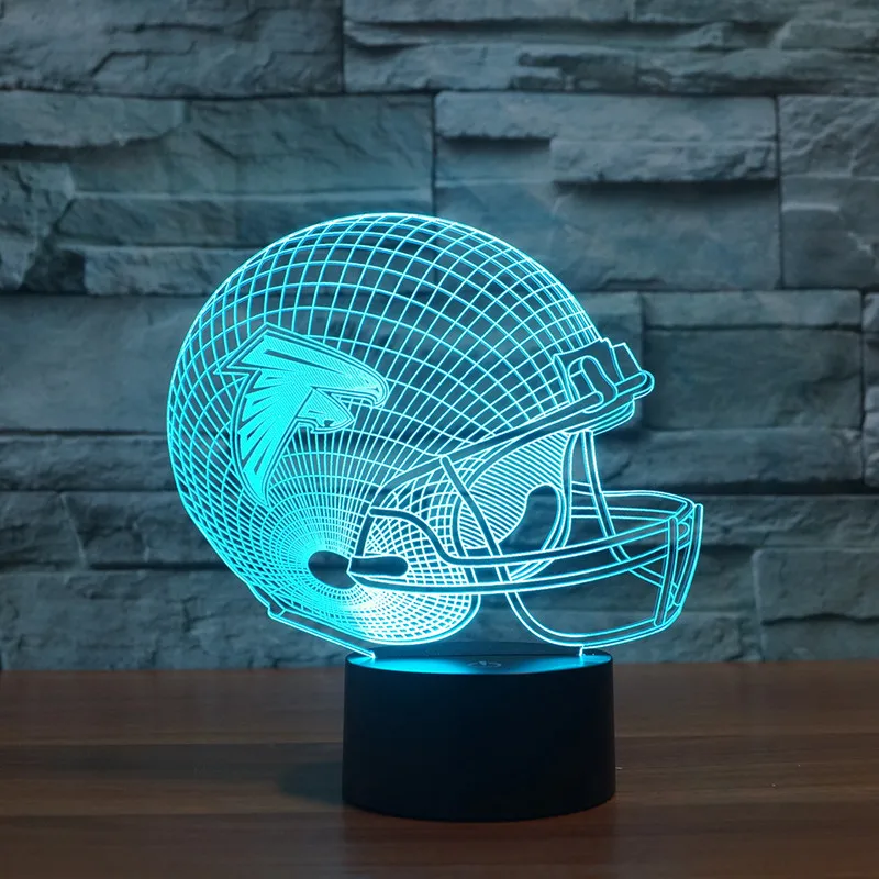 

2019 Football Helmet Atlanta Falcons 3D Lamp Colorful Touch Control LED KT-C 3429