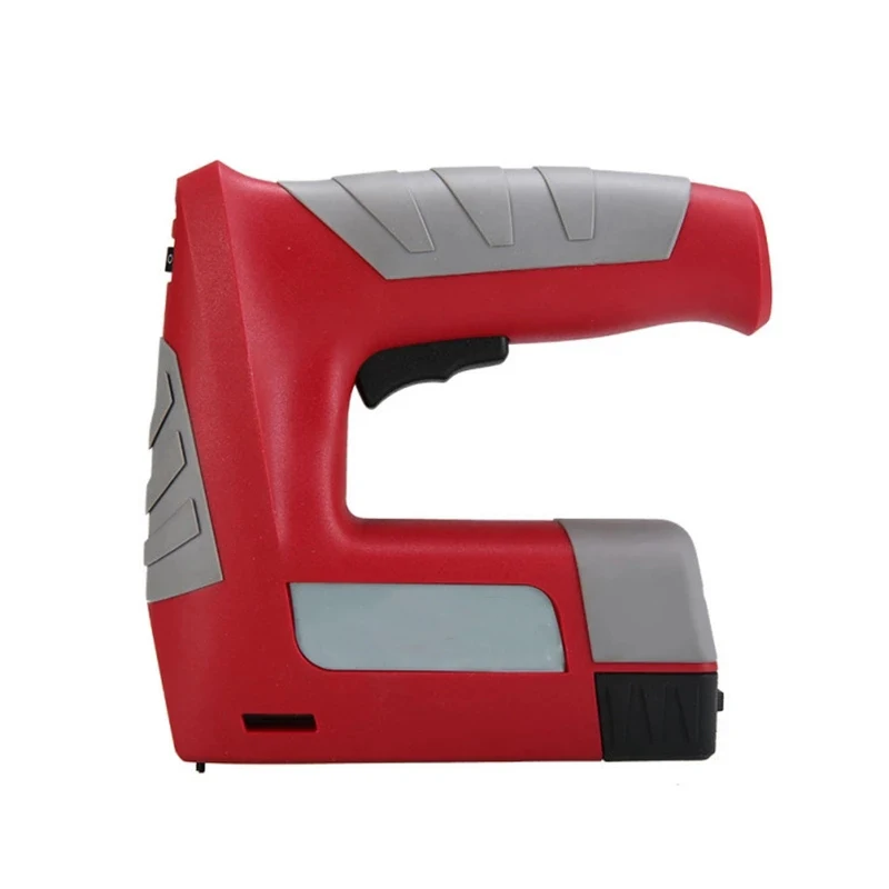 Grapadora eléctrica inalámbrica con batería de litio recargable por USB,  pistola portátil de grapas rectas/cuadradas, herramientas de carpintería,  4,2 V|Pistolas de clavos| - AliExpress