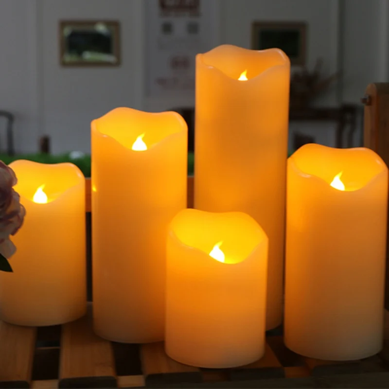 

1pcs Flameless LED Candles Lights Battery Operated LED Taper Candles For Christmas Party (not Include Battery) 2020