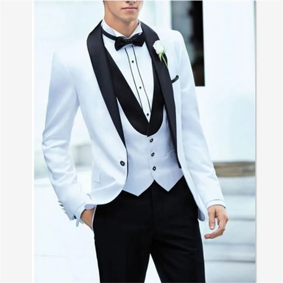 Классический мужской костюм смокинг Noivo Terno Slim Fit Easculino вечерние костюмы для мужчин белое торжественное платье смокинги для жениха