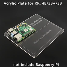 Raspberry Pi 4 акриловая экспериментальная пластина для макетной платы 830 точек Базовая пластина плата для Raspberry Pi 4B/3B+/3B