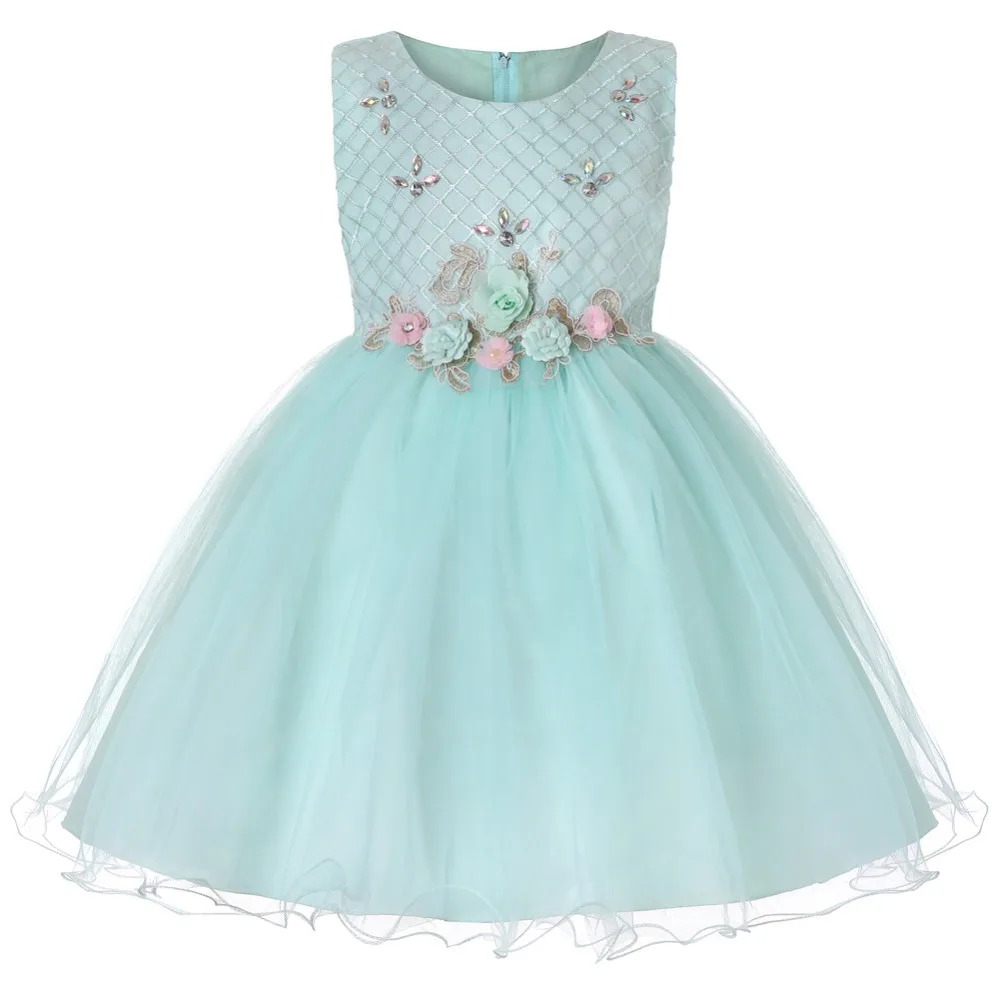 

Girl floral princess party costume girls dress kids dresses for girls summer children clothing vestido tutu 1-13 Y baby clothes
