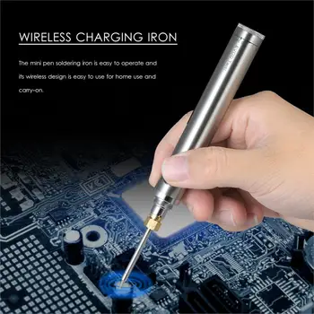 

Hot 5V 8W Soldering Iron Wireless Charging Soldering Iron Mini Portable Battery Soldering Iron with USB Soldering Tools