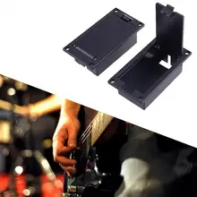 

LJ-03 Pickup Battery Holder 9V Panel Mount Replacement ABS Portable Guitar Pickup Battery Box for Instrument Pickup Battery Box