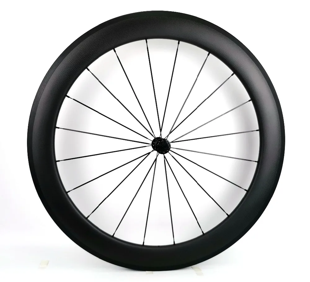 Freeshipping 700C 60mm depth Road carbon wheels 25mm width Road bike clincher/tubular carbon wheelset U-shape rim 3k matte