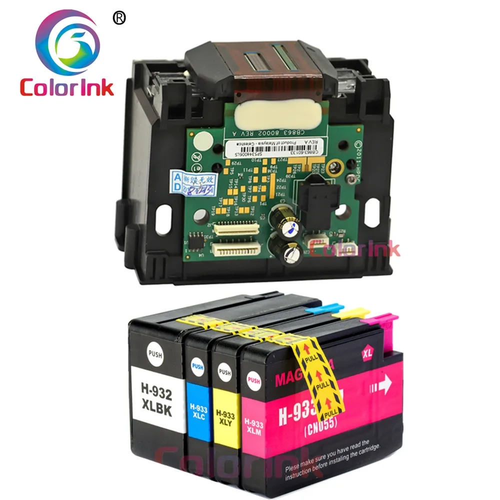 Цвет чернил 932 933 печатающая головка CB863-80002A для HP Officejet 6100 6600 6700 7110 7610 7612 7512