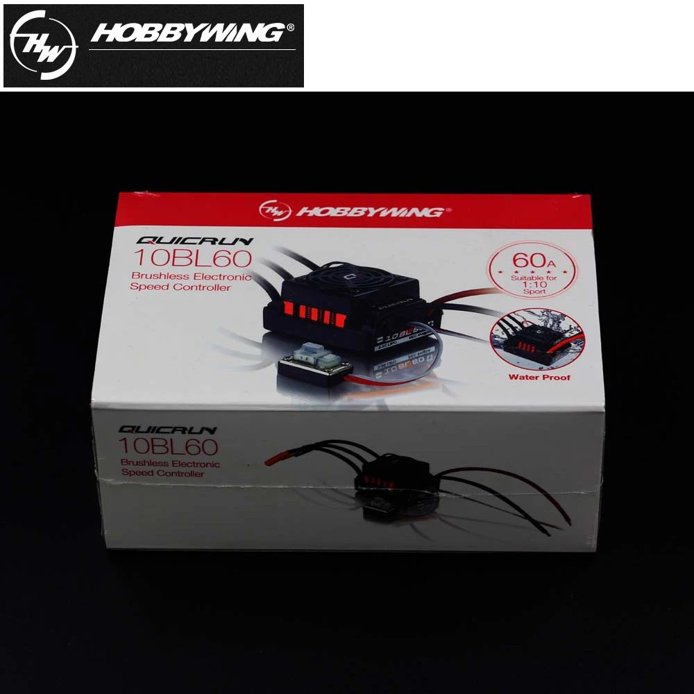 Оригинальные безсенсорные бесщеточные контроллеры скорости Hobbywing QuicRun WP 10BL60 60A ESC