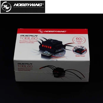 

Original Hobbywing QuicRun-WP-10BL60 Sensorless Brushless Speed Controllers 60A ESC for 1/10 Rc Car