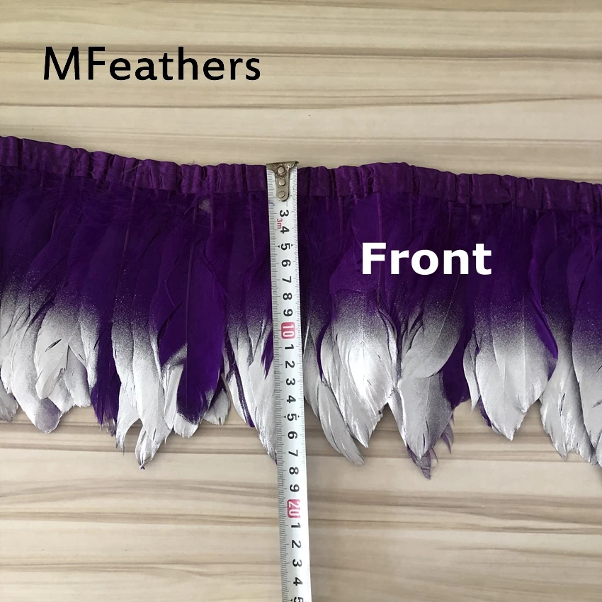 MFeathers серебристый гусиный утиный пух бахрома 15-20 см светильник серый окрашенный гуси перья отделка ПРИШИТАЯ атласная лента украшение карнавал