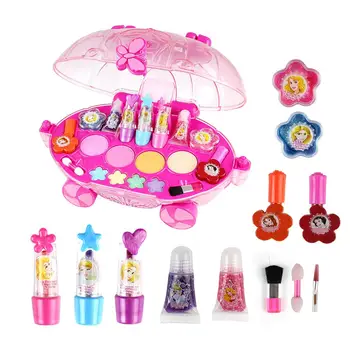 

For Princess Cart Shape Makeup Box Children's Cosmetic Toys Safe Nontoxic Watersoluble Formula Washable No Need Of Remover