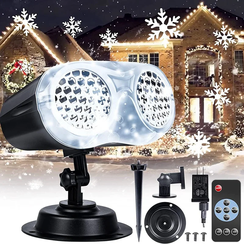 Kerst Projector Lichten Buiten, Led Roterende Projector Verlichting, Waterdicht Landschap Licht Us Plug|Nachtverlichting| - AliExpress